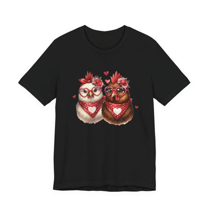 Valentines Day Farm Chickens Shirt, Valentine Farm Shirt, Chicken Shirt - PopCultureByDesign36