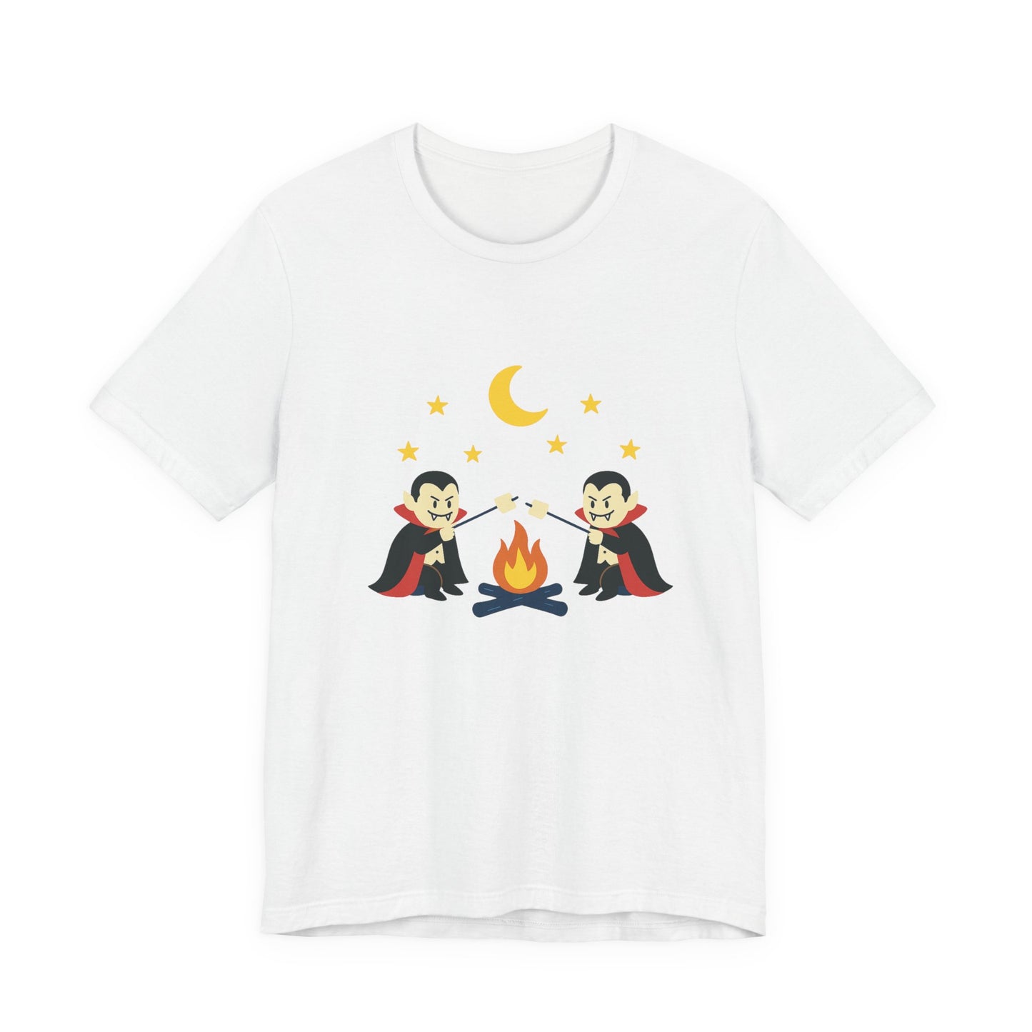 Camping Dracula Tee, Halloween Shirt, Spooky Camping Top - PopCultureByDesign36