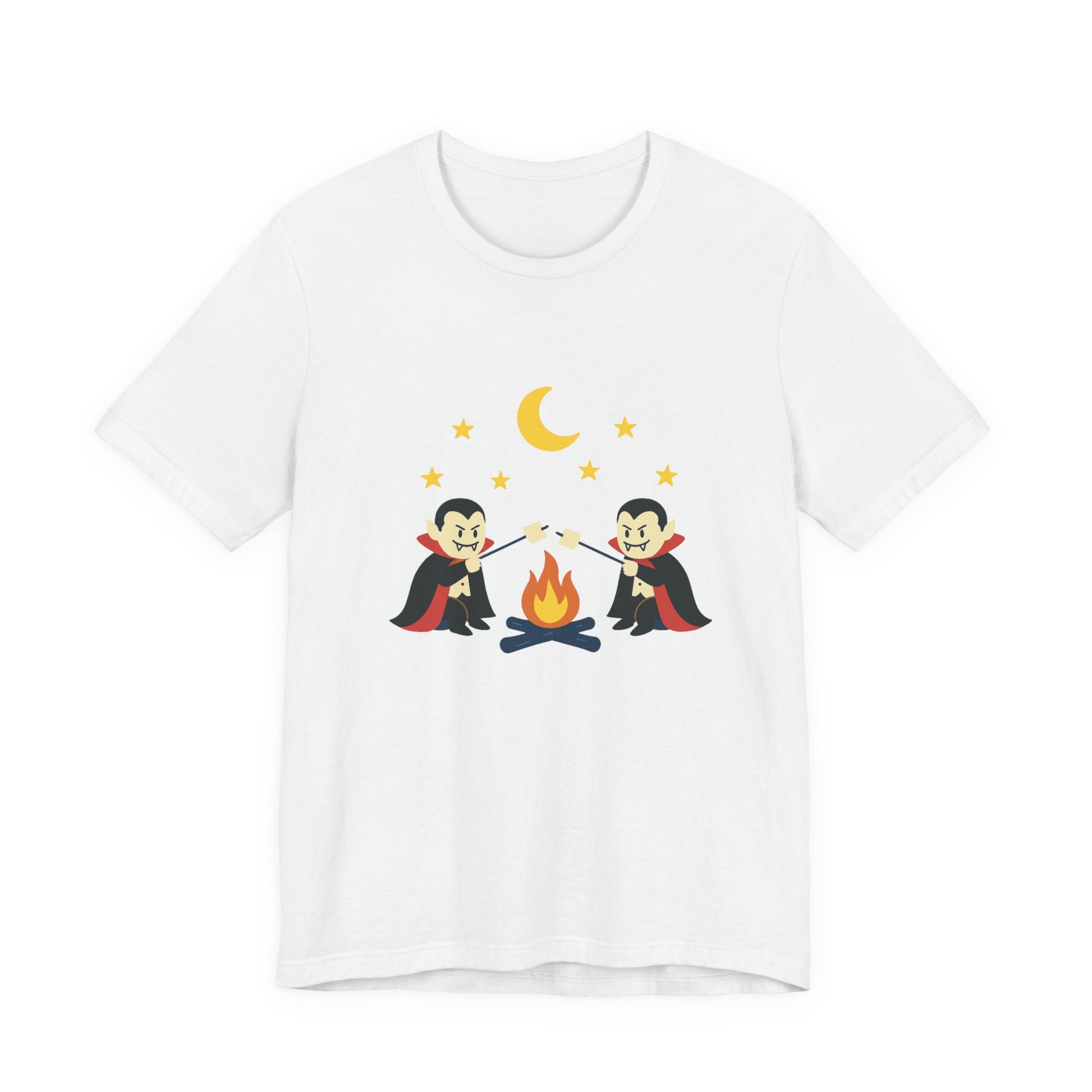Camping Dracula Tee, Halloween Shirt, Spooky Camping Top - PopCultureByDesign36