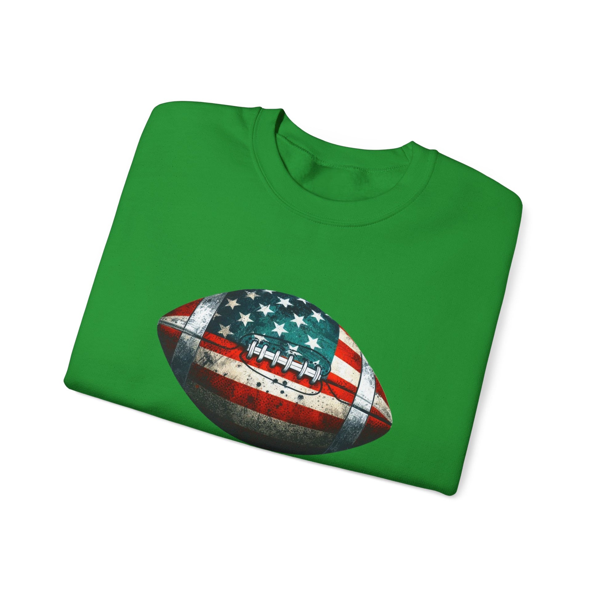 Patriotic Football Sweatshirt, Football Mom, Gameday Sweatshirt - PopCultureByDesign36