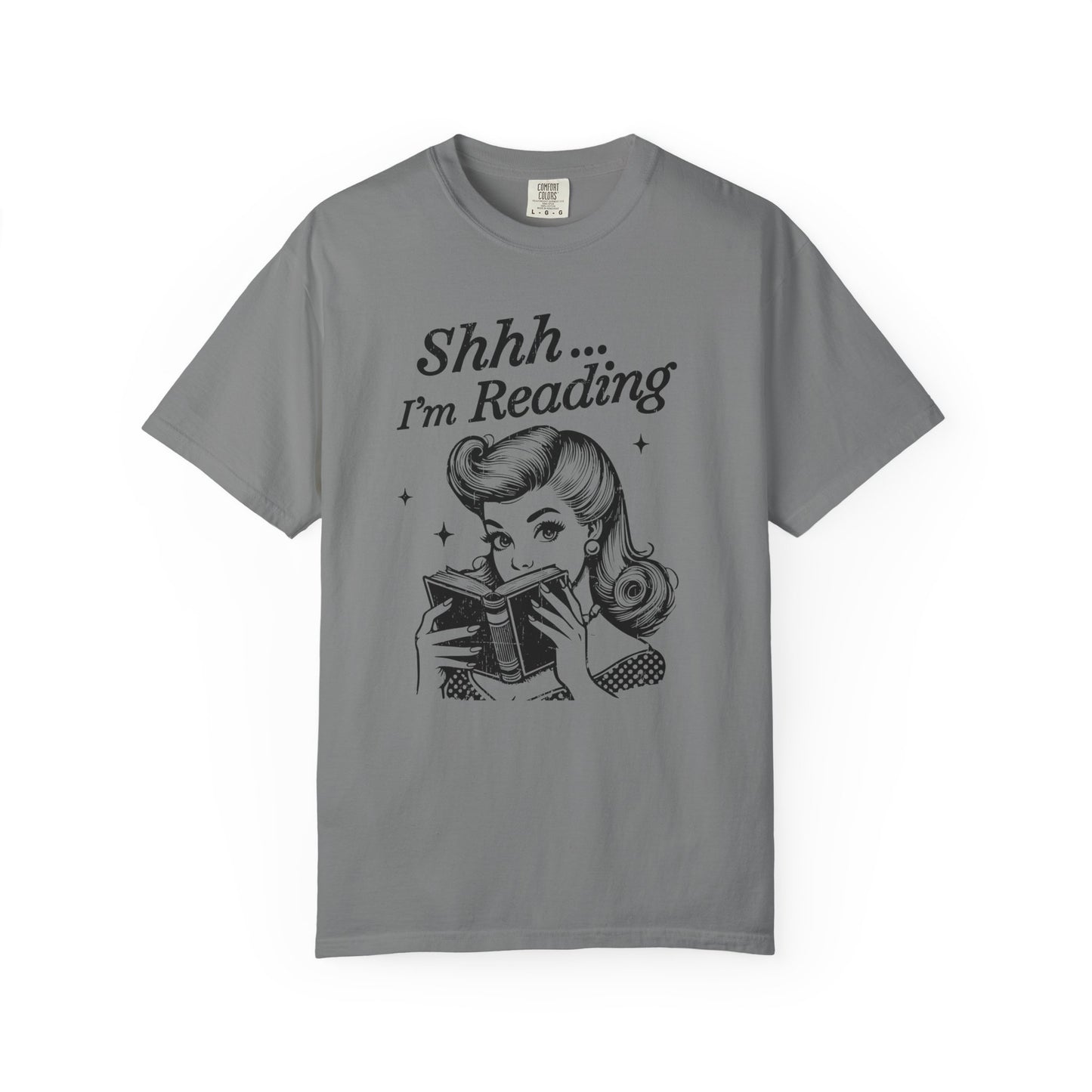 Shh I'm reading Comfort Colors® Unisex T-shirt, Book Lover Tee - PopCultureByDesign36