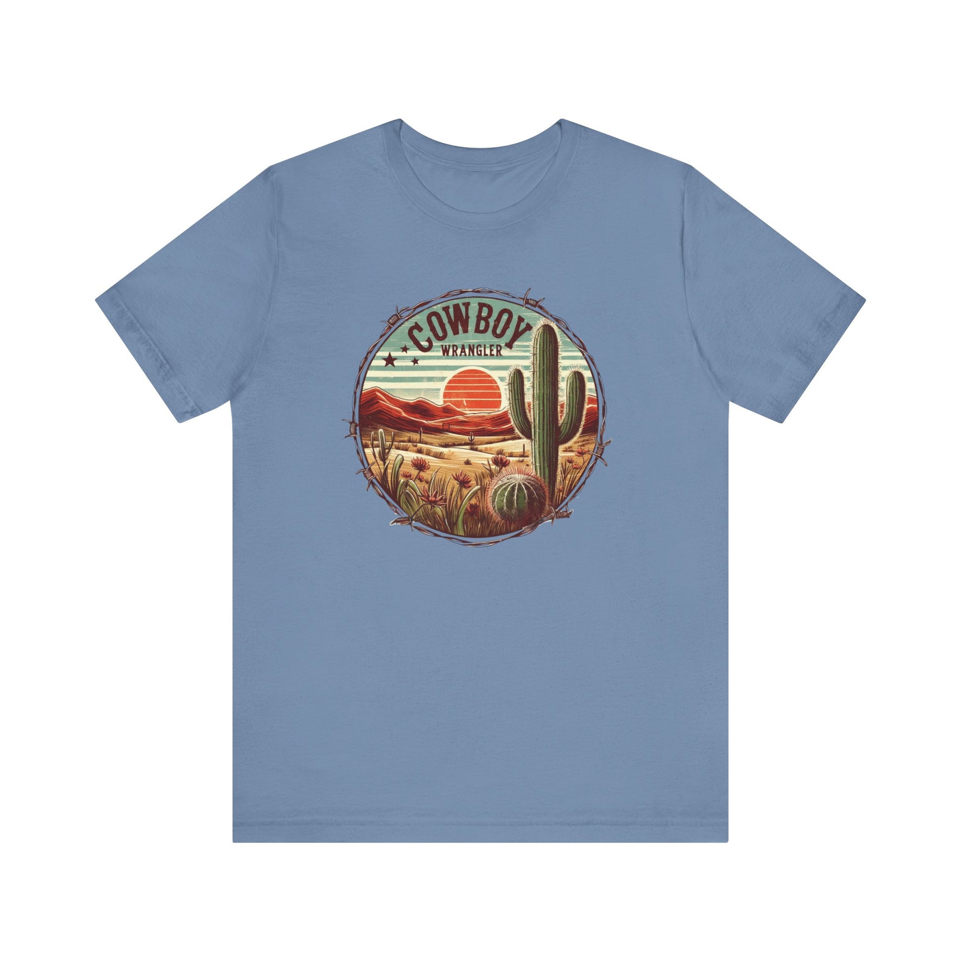 Cowboy Wrangler Shirt, Texas Shirt, Country Music Shirt, Western Shirt - PopCultureByDesign36