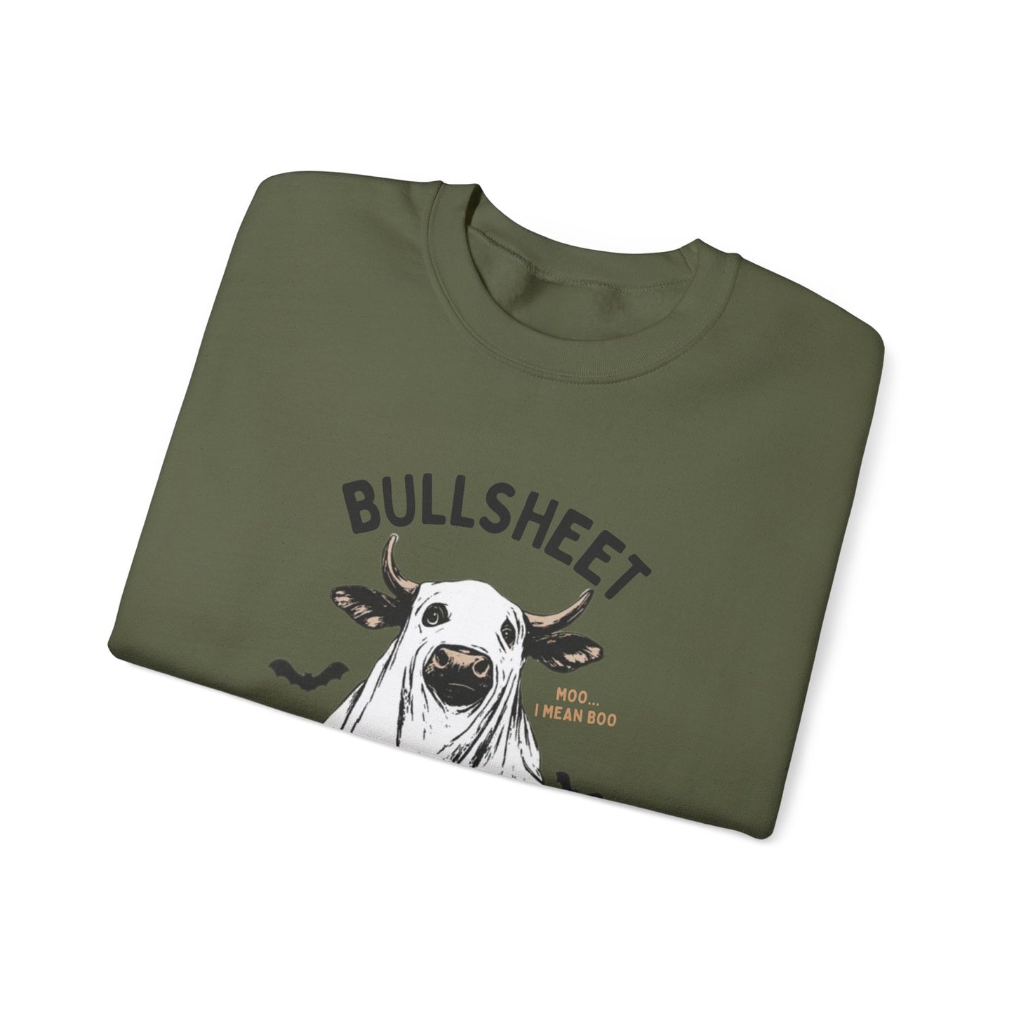 Bull Sheet Sweatshirt, Halloween Ghost Cow Sweatshirt, Trick or Treat Shirt - PopCultureByDesign36