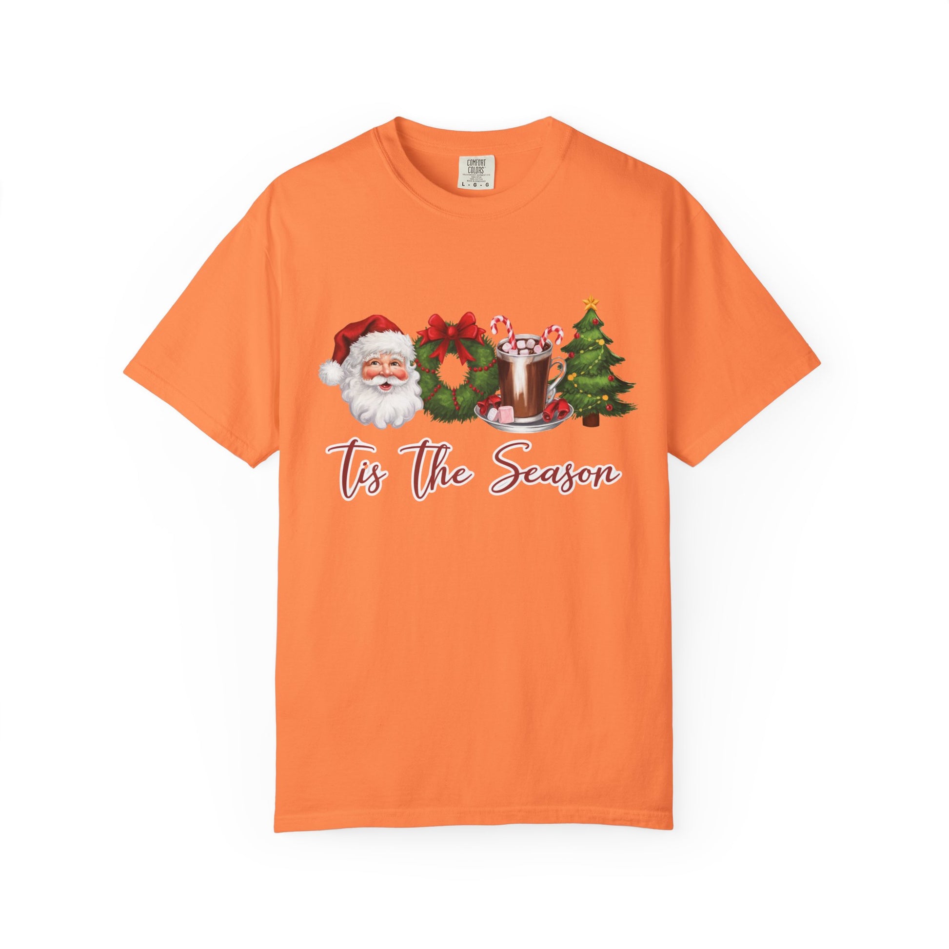 Comfort Colors® Retro Christmas, Tis the Season, Santa Claus Watercolor Christmas - PopCultureByDesign36