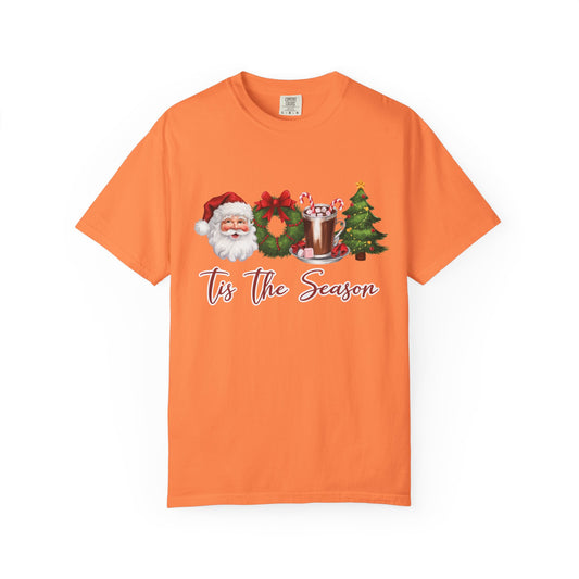 Comfort Colors® Retro Christmas, Tis the Season, Santa Claus Watercolor Christmas - PopCultureByDesign36