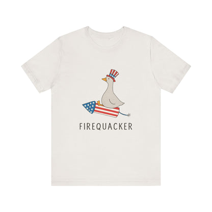 Firequacker Shirt, Funny Fourth Of July Shirt, Funny Goose Shirt - PopCultureByDesign36