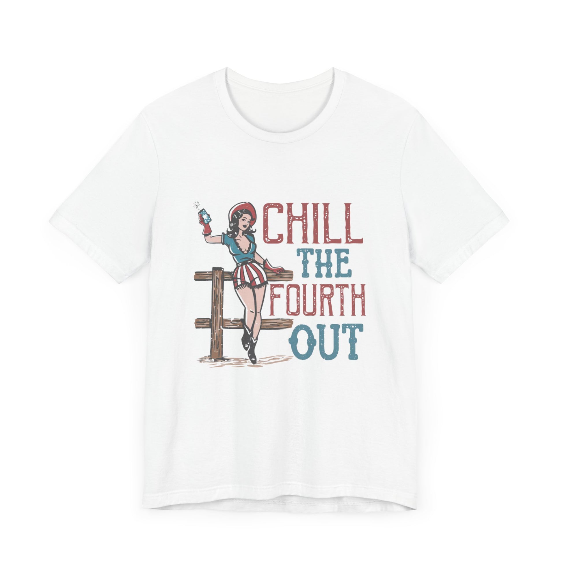 Cowgirl July 4th Retro Shirt, 4th of July Boho Independence Day Tee - PopCultureByDesign36