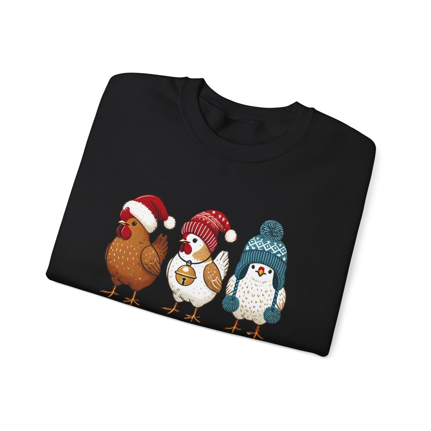 Cute Christmas Chickens Sweatshirt, Christmas Chicken Sweatshirt - PopCultureByDesign36