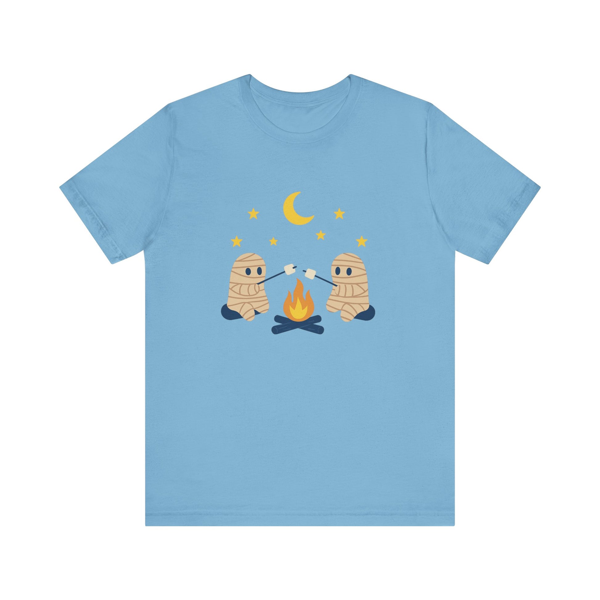 Camping Mummy Tee, Halloween Shirt, Spooky Camping Top - PopCultureByDesign36