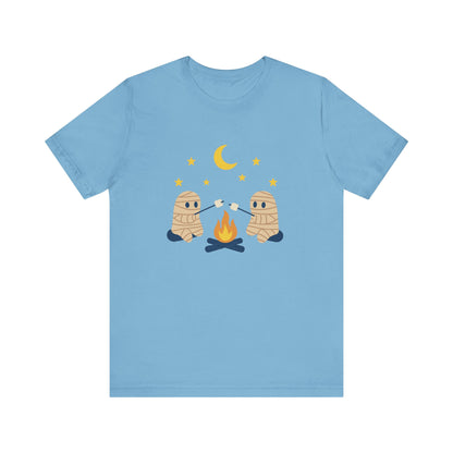 Camping Mummy Tee, Halloween Shirt, Spooky Camping Top - PopCultureByDesign36
