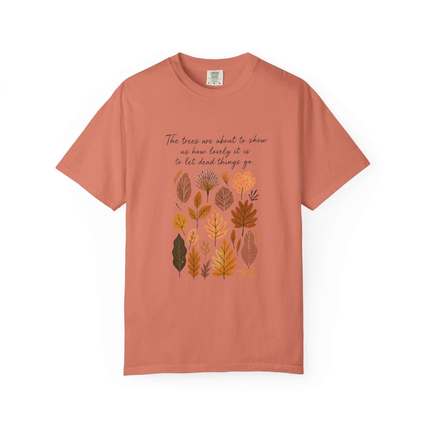 Boho Poem Fall Leaves T-shirt, Fall Shirt, Unisex Fall Top