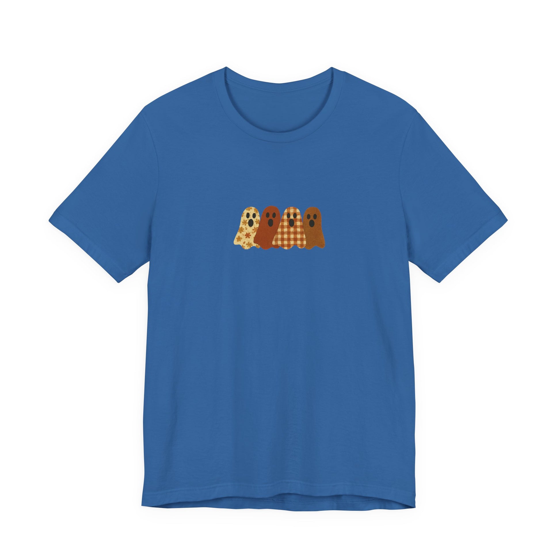 Funny Ghost Patchwork Shirt, Cute Ghost Shirt, Funny Ghost Shirt, Boho Ghost Shirt - PopCultureByDesign36