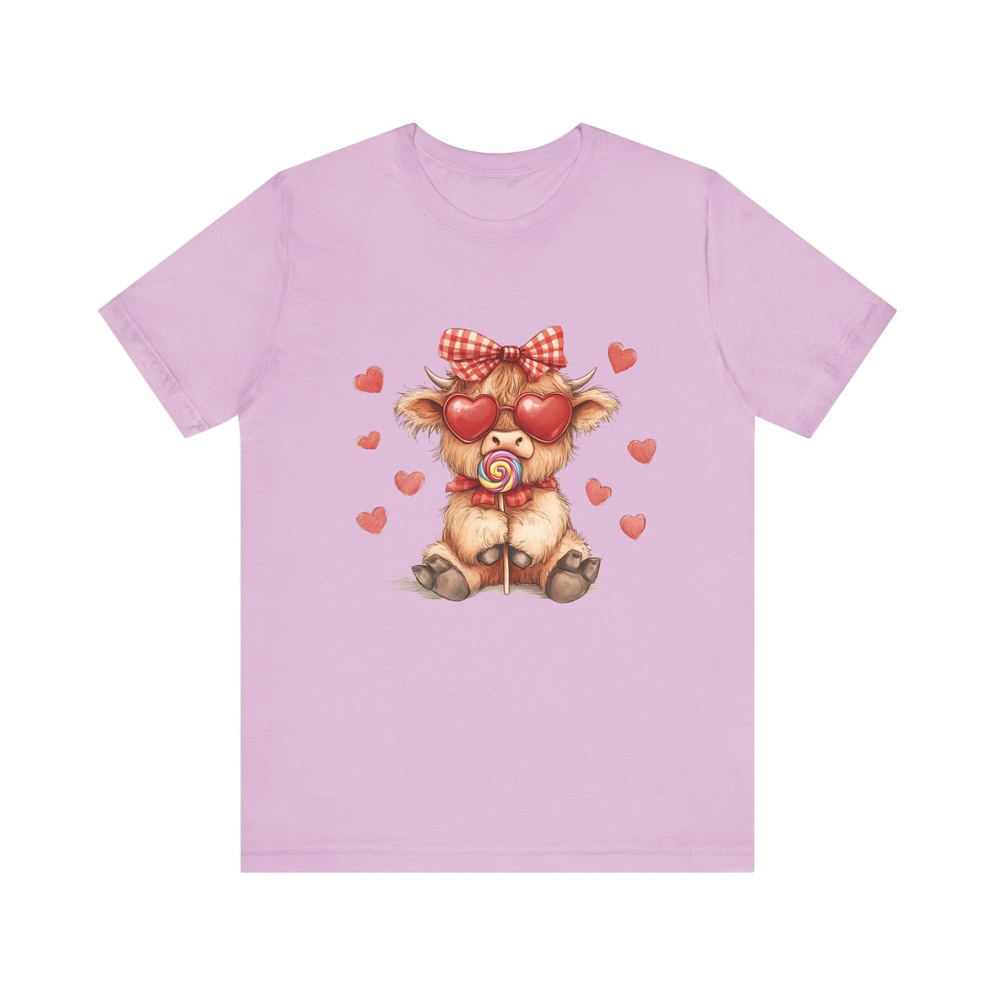 Valentines Highland Cow Shirt, Highland Cow Valentines Shirt, Cow Lover - PopCultureByDesign36