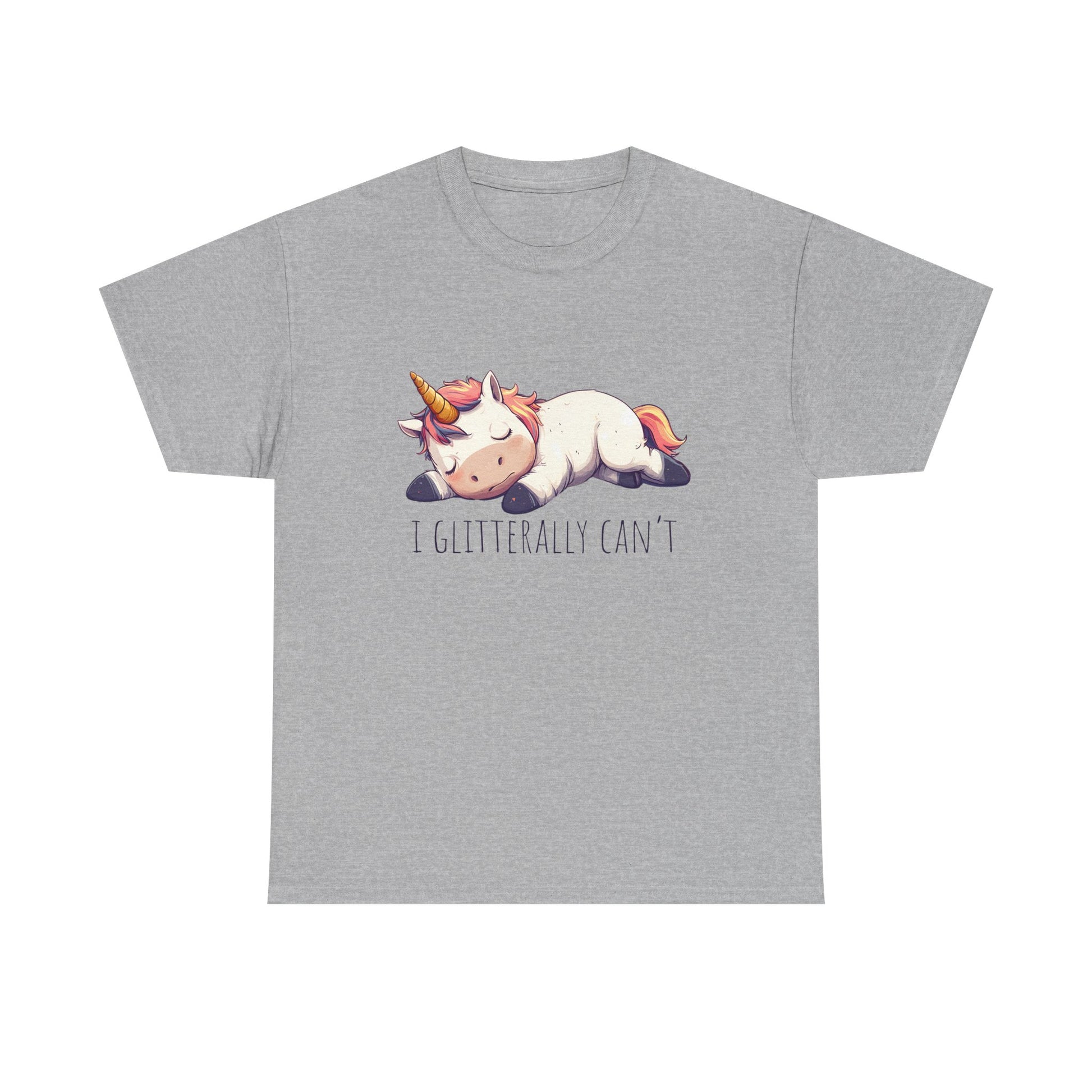 I glitterly can't, cute unicorn shirt, lazy unicorn shirt, funny unicorn shirt - PopCultureByDesign36