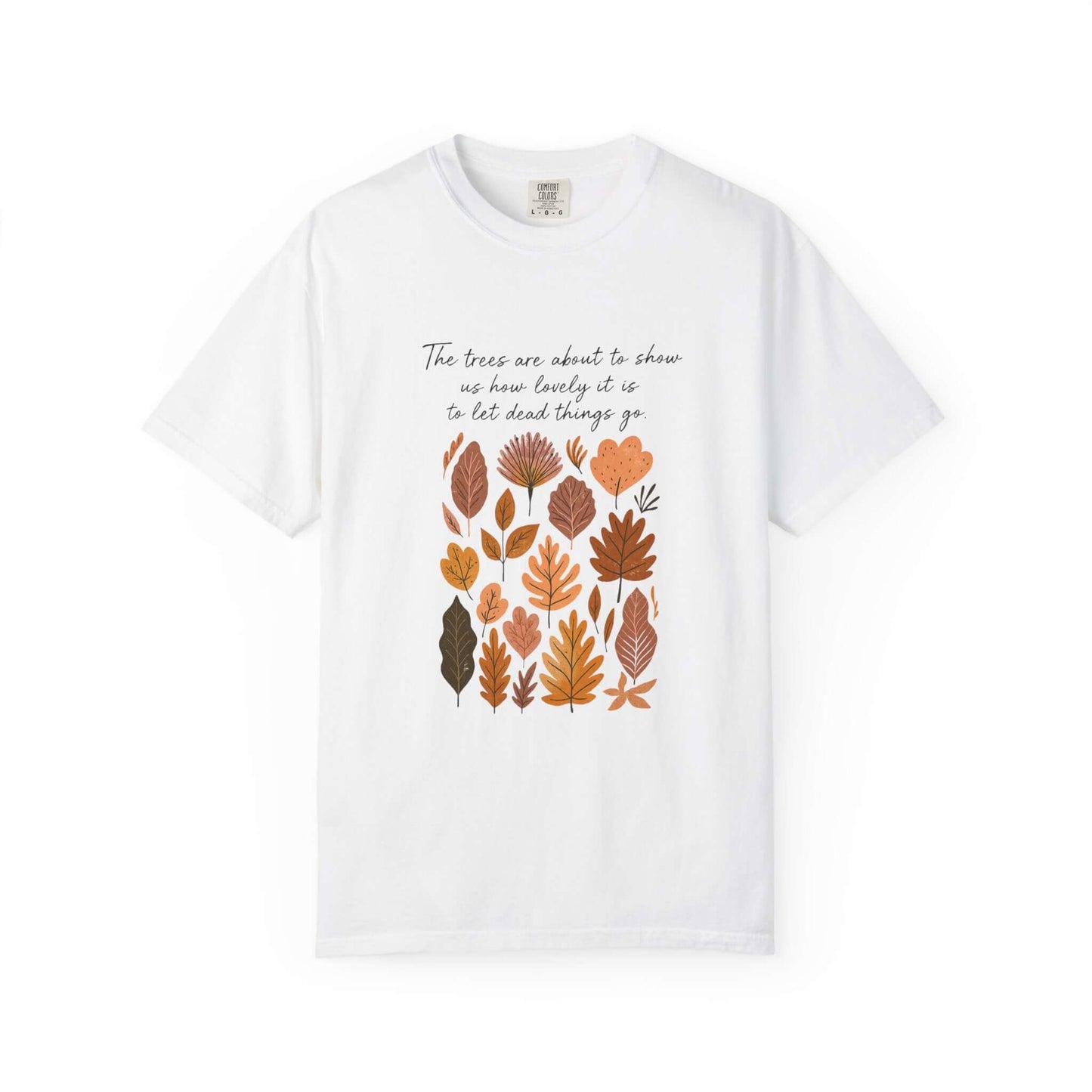 Boho Poem Fall Leaves T-shirt, Fall Shirt, Unisex Fall Top