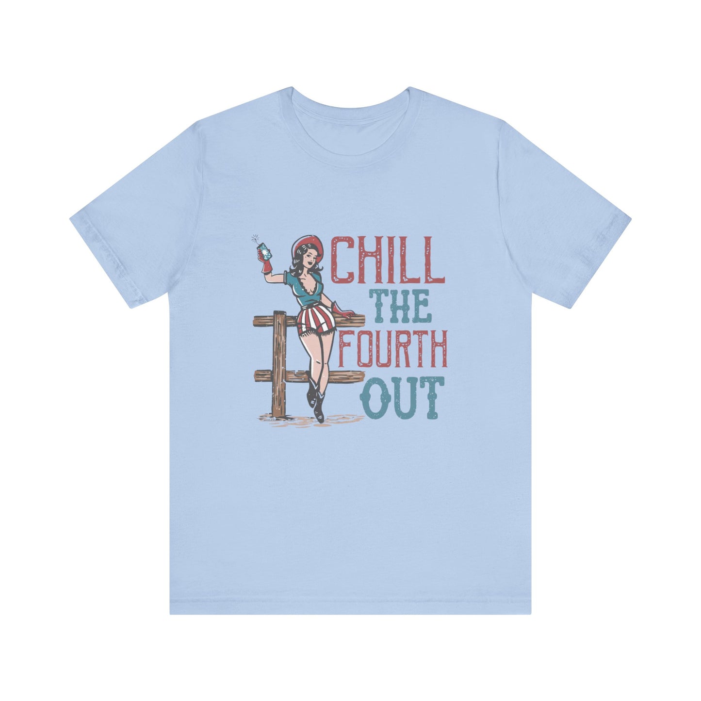 Cowgirl July 4th Retro Shirt, 4th of July Boho Independence Day Tee - PopCultureByDesign36