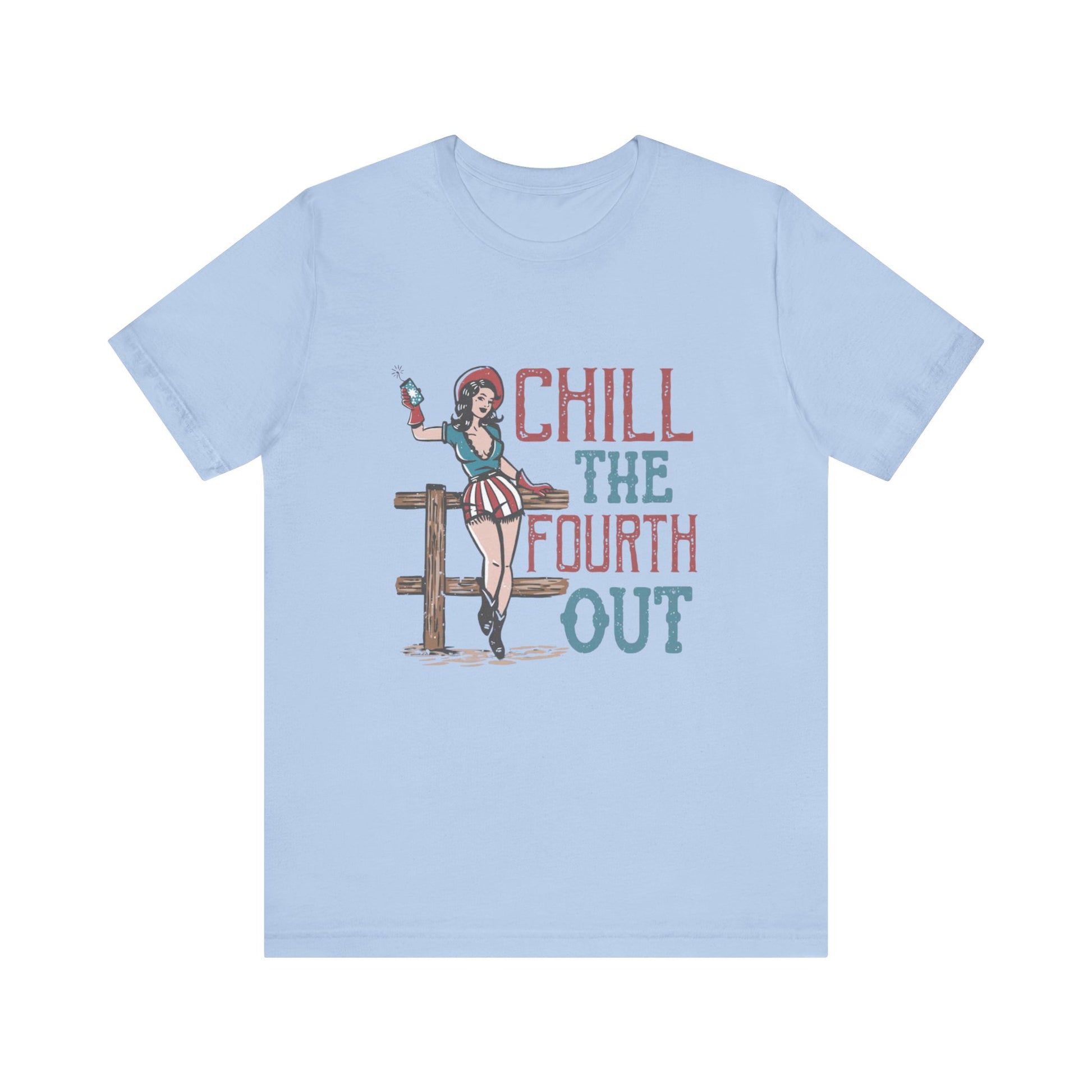 Cowgirl July 4th Retro Shirt, 4th of July Boho Independence Day Tee - PopCultureByDesign36