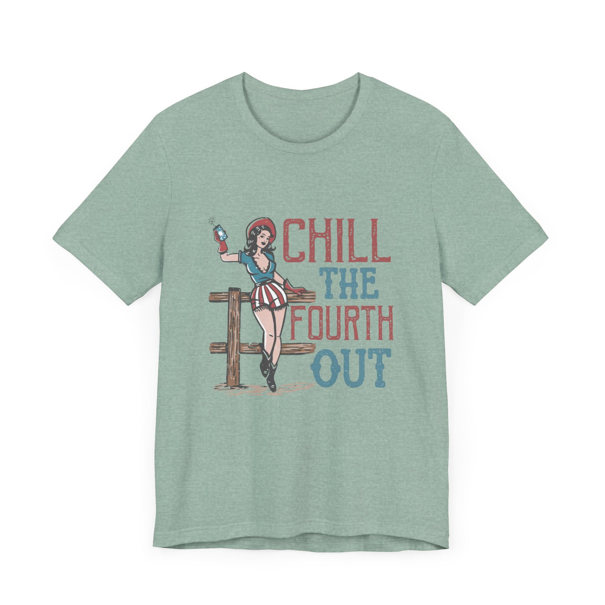 Cowgirl July 4th Retro Shirt, 4th of July Boho Independence Day Tee - PopCultureByDesign36