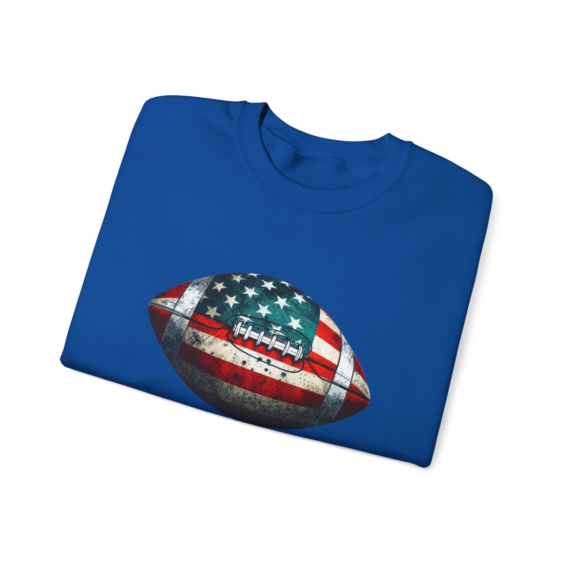 Patriotic Football Sweatshirt, Football Mom, Gameday Sweatshirt - PopCultureByDesign36