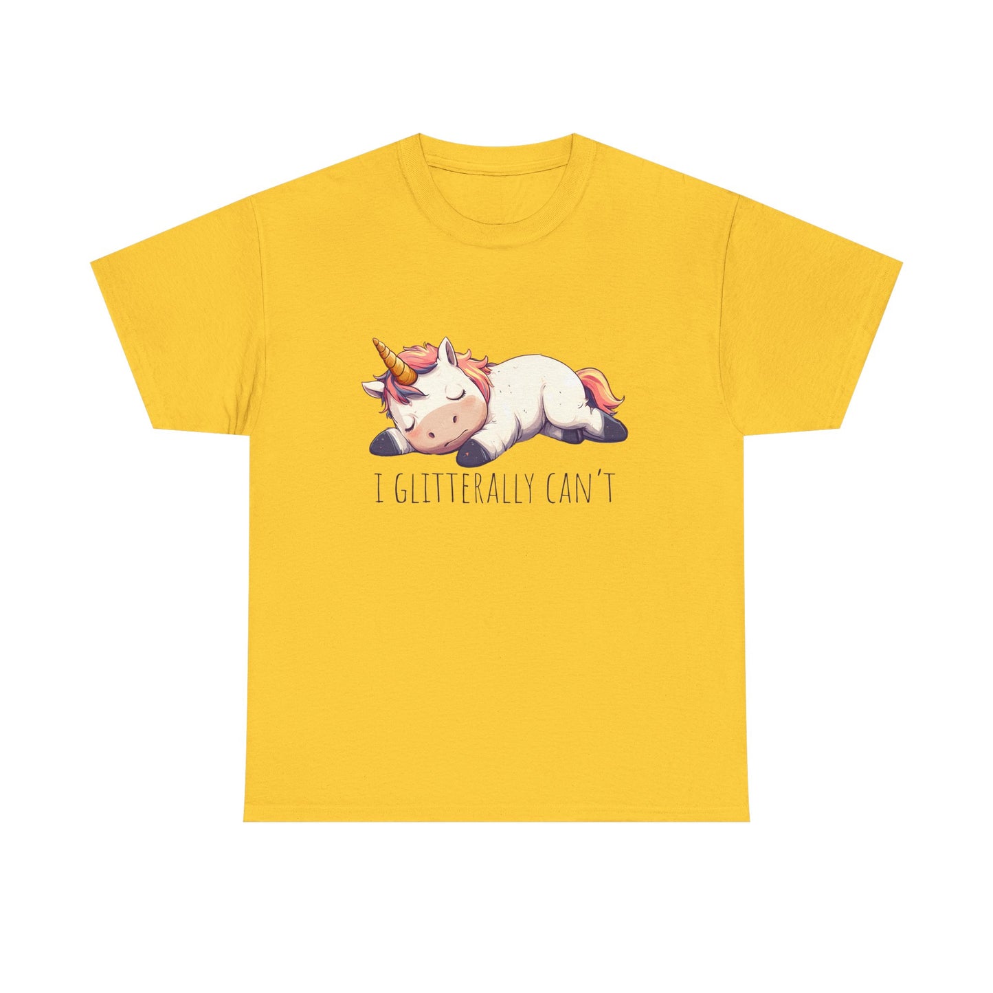 I glitterly can't, cute unicorn shirt, lazy unicorn shirt, funny unicorn shirt - PopCultureByDesign36
