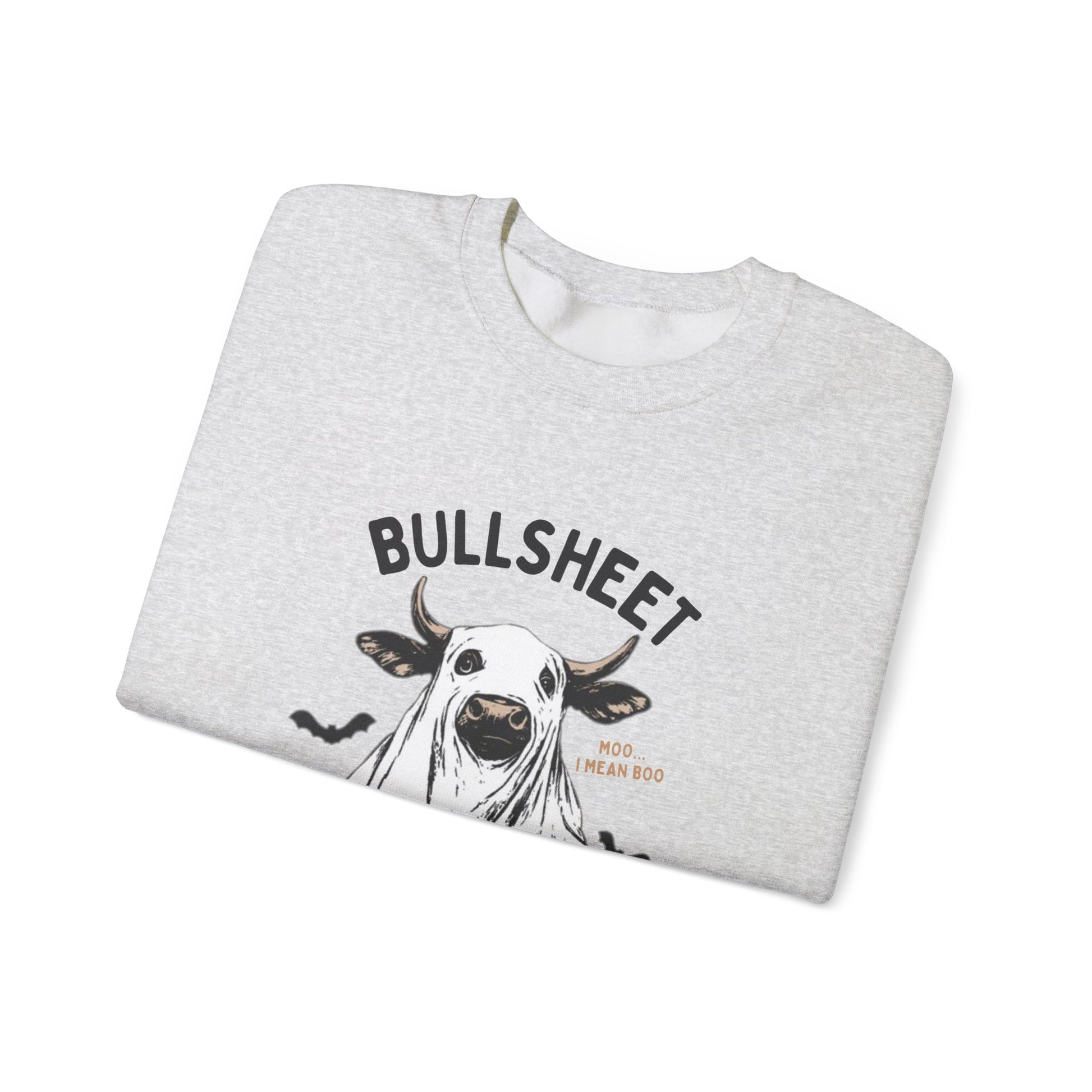 Bull Sheet Sweatshirt, Halloween Ghost Cow Sweatshirt, Trick or Treat Shirt - PopCultureByDesign36