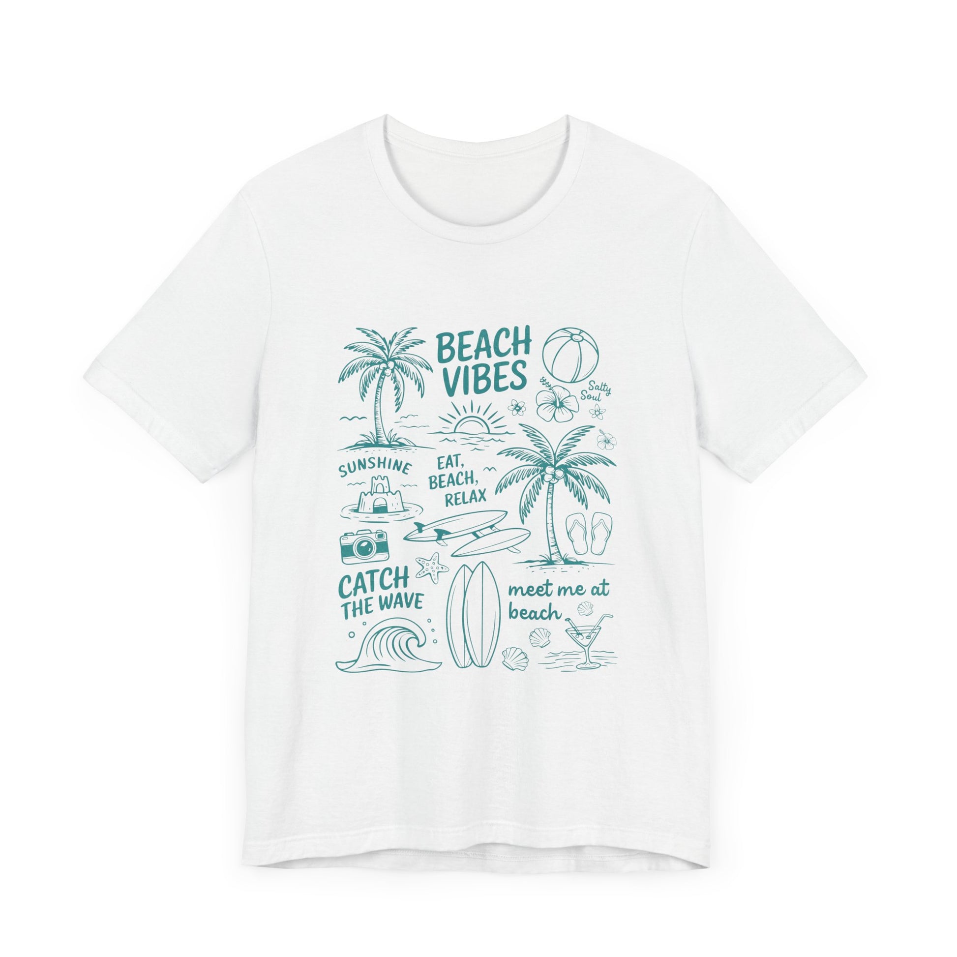 Beach Vibes Shirt, Ocean Lover Shirt, Summer T-Shirt, Sea Life Top - PopCultureByDesign36