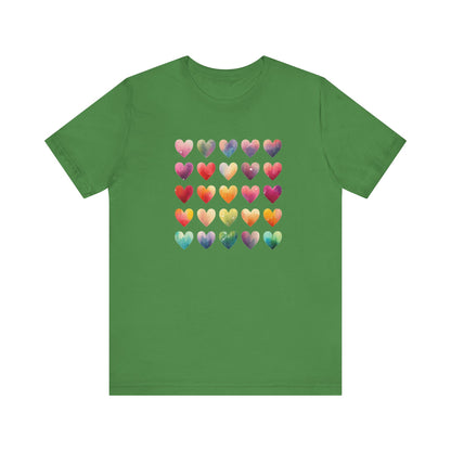 Bohemian Artsy Watercolor Shirt, Watercolor Tee, Watercolor Heart Tee - PopCultureByDesign36