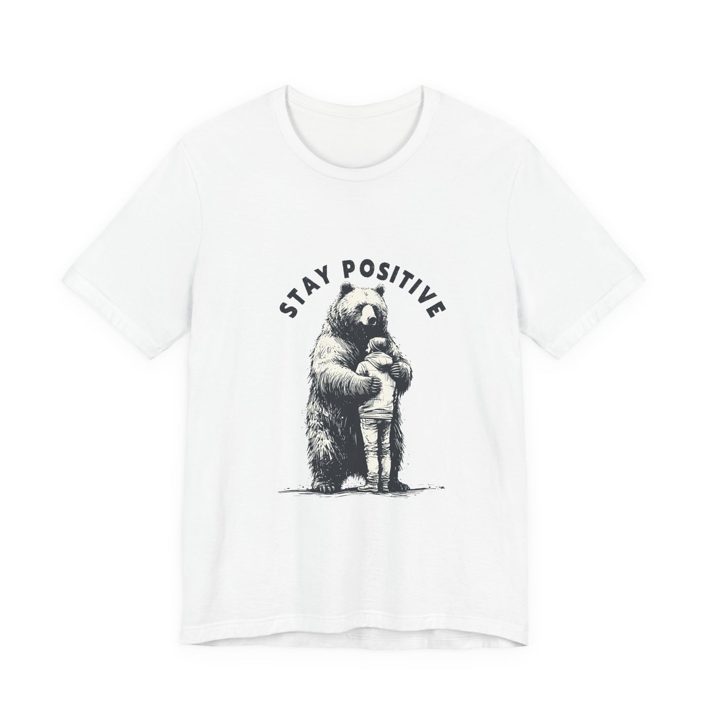 Stay Positive Bear Hug Shirt, Mental Health Shirt, Bear Hug Tee - PopCultureByDesign36