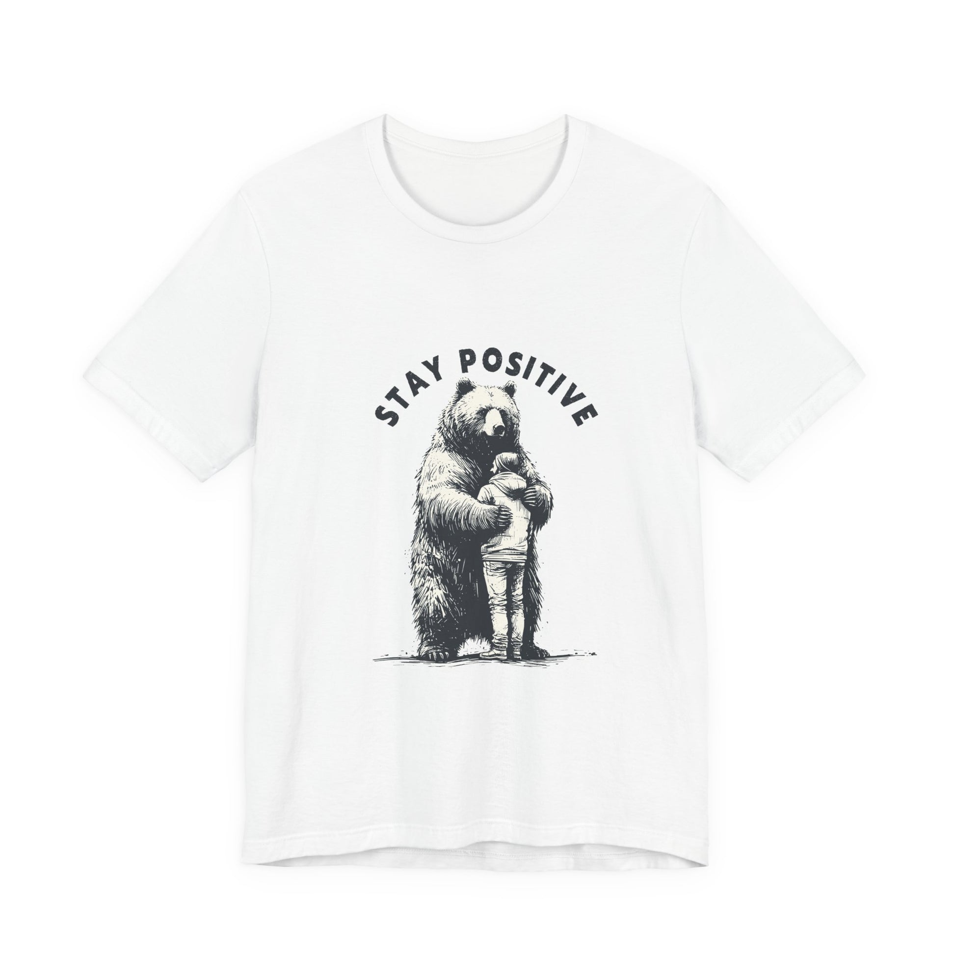 Stay Positive Bear Hug Shirt, Mental Health Shirt, Bear Hug Tee - PopCultureByDesign36