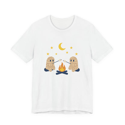 Camping Mummy Tee, Halloween Shirt, Spooky Camping Top - PopCultureByDesign36