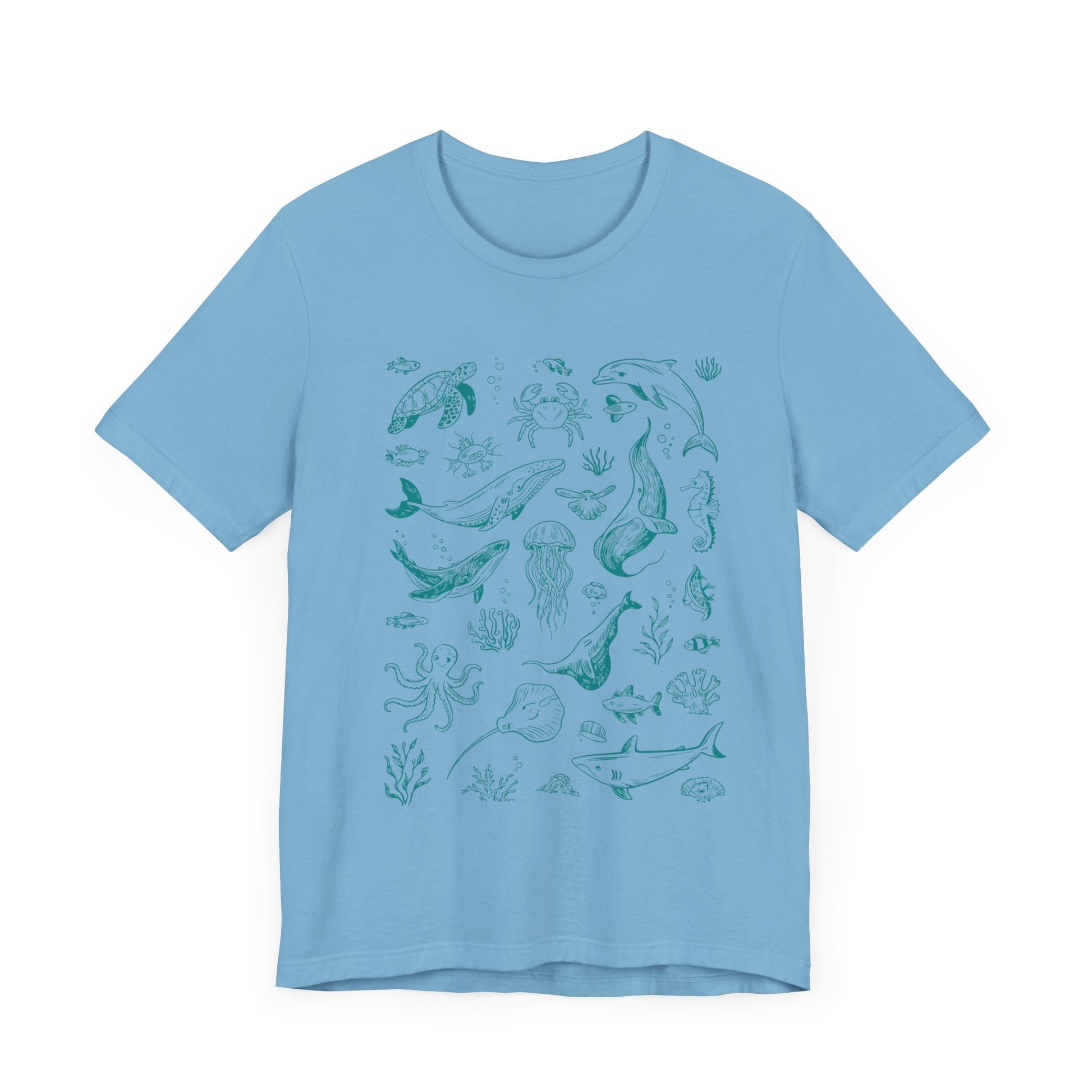 Vintage Ocean Tattoo Style T-Shirt, Retro Ocean Shirt, Ocean Shirt For Men - PopCultureByDesign36