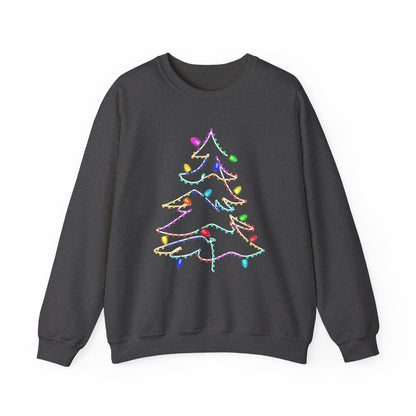 Swirly Christmas Tree with Lights, Neon Tree, Neon Colors Christmas - PopCultureByDesign36