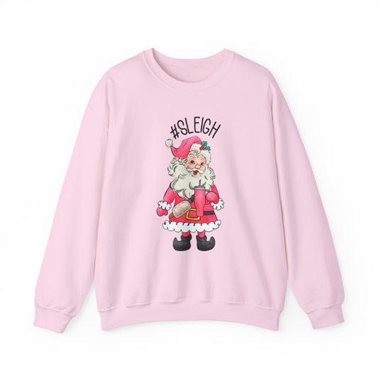 Sleigh santa, Retro Santa Sweater,Vintage Santa Christmas Sweatshirt - PopCultureByDesign36