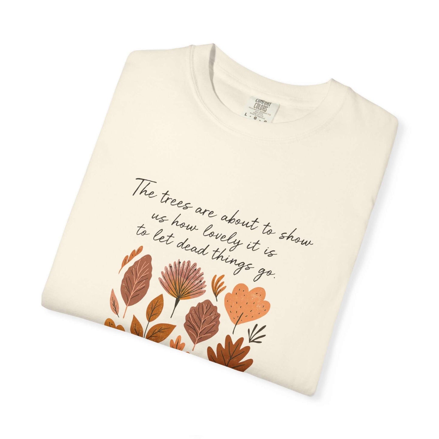 Boho Poem Fall Leaves T-shirt, Fall Shirt, Unisex Fall Top
