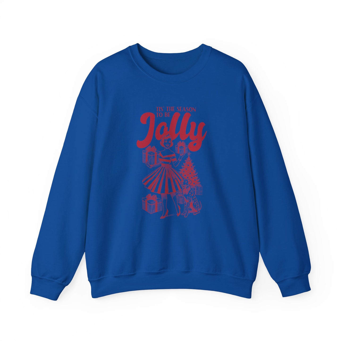 Christmas Sweatshirt, Pin Up Girl Christmas, Christmas Jolly - PopCultureByDesign36