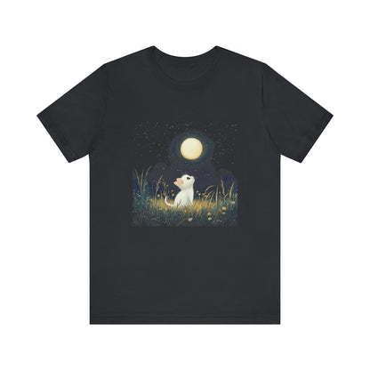 Retro Kitten Moon Tee Shirt, Cat Lover Gift, Moon Cat Top, Vintage Cat Shirt - PopCultureByDesign36