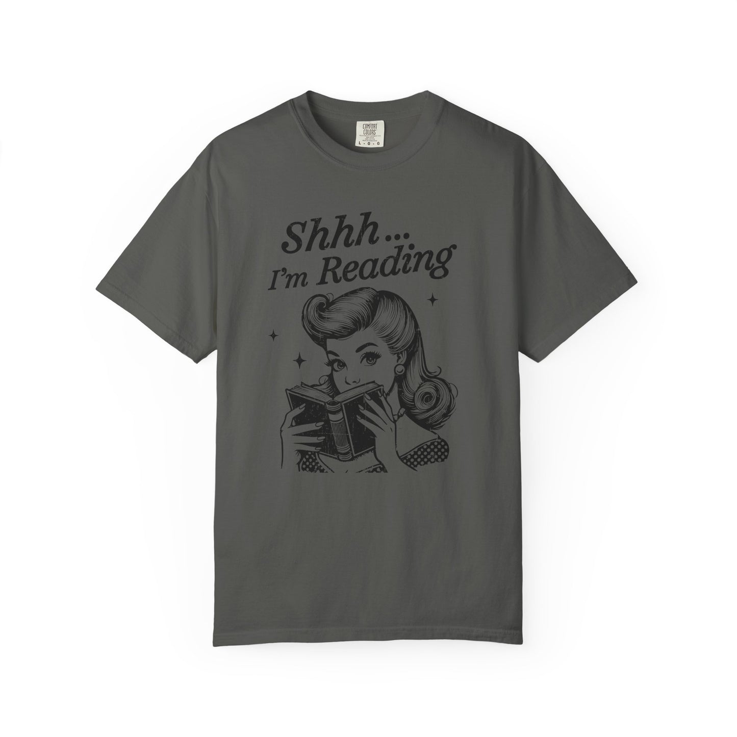 Shh I'm reading Comfort Colors® Unisex T-shirt, Book Lover Tee - PopCultureByDesign36