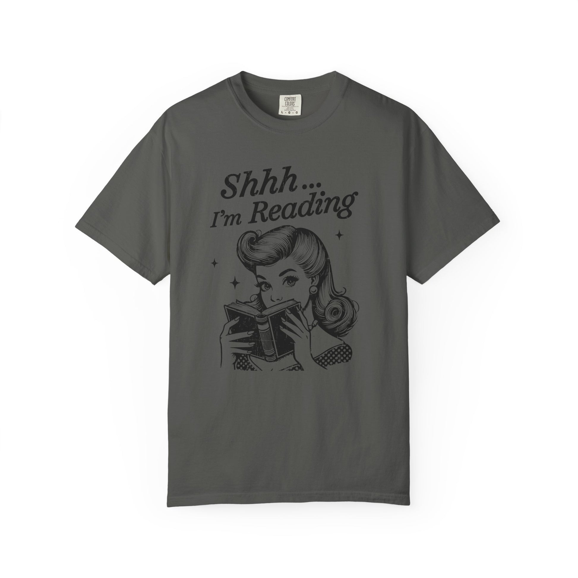 Shh I'm reading Comfort Colors® Unisex T-shirt, Book Lover Tee - PopCultureByDesign36