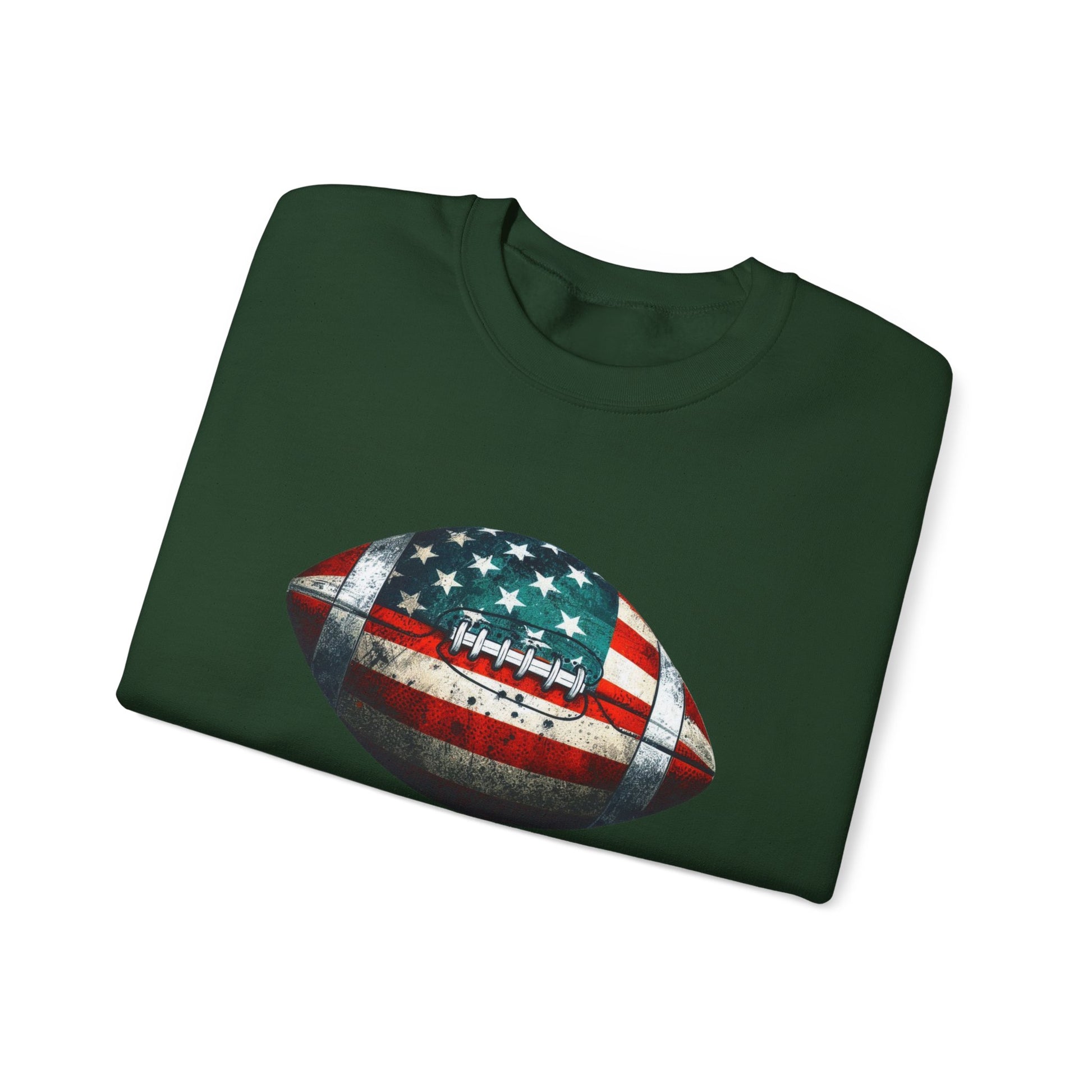 Patriotic Football Sweatshirt, Football Mom, Gameday Sweatshirt - PopCultureByDesign36