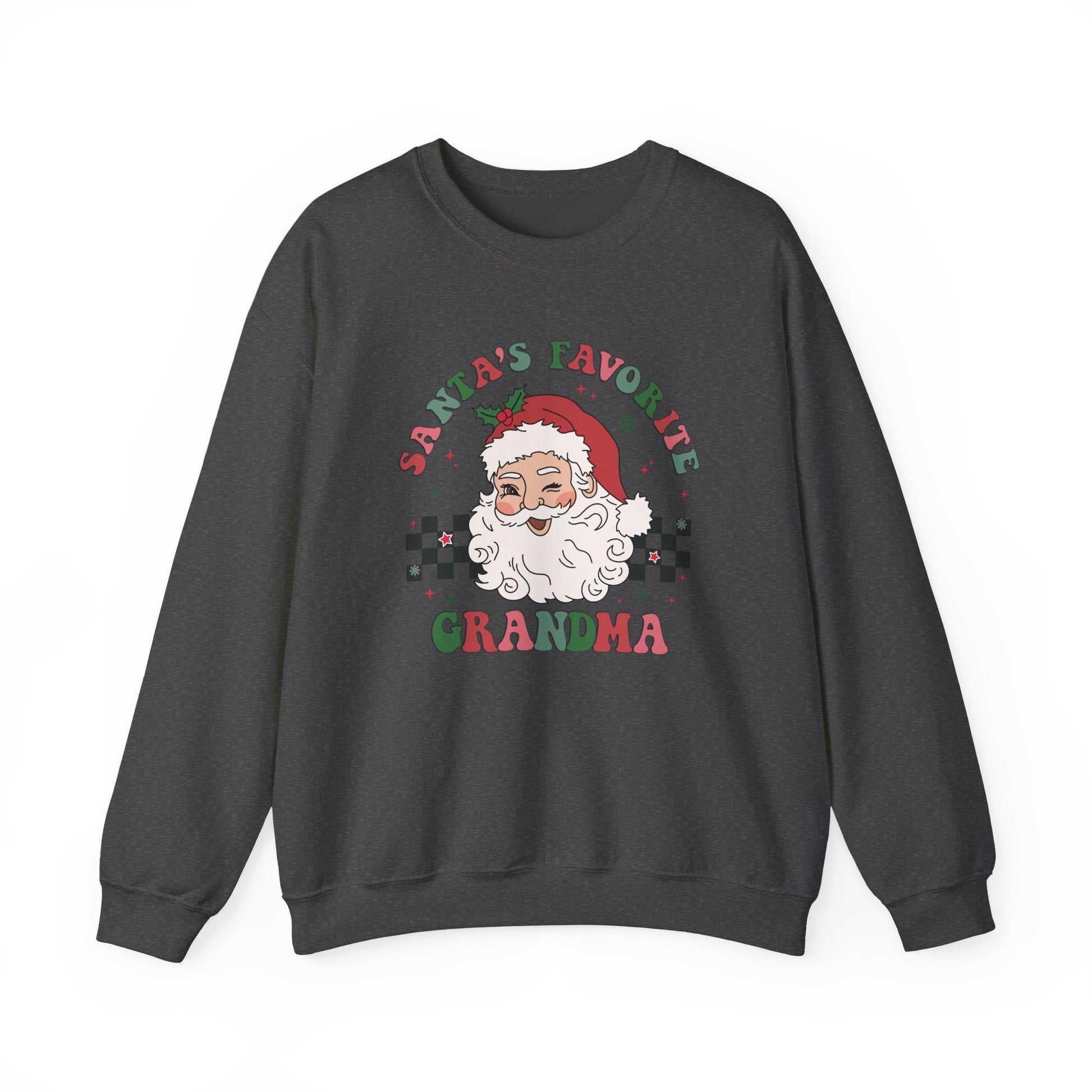 Santas Favorite Grandma, Retro Santa Sweater, Retro Santa Claus Sweatshirt - PopCultureByDesign36