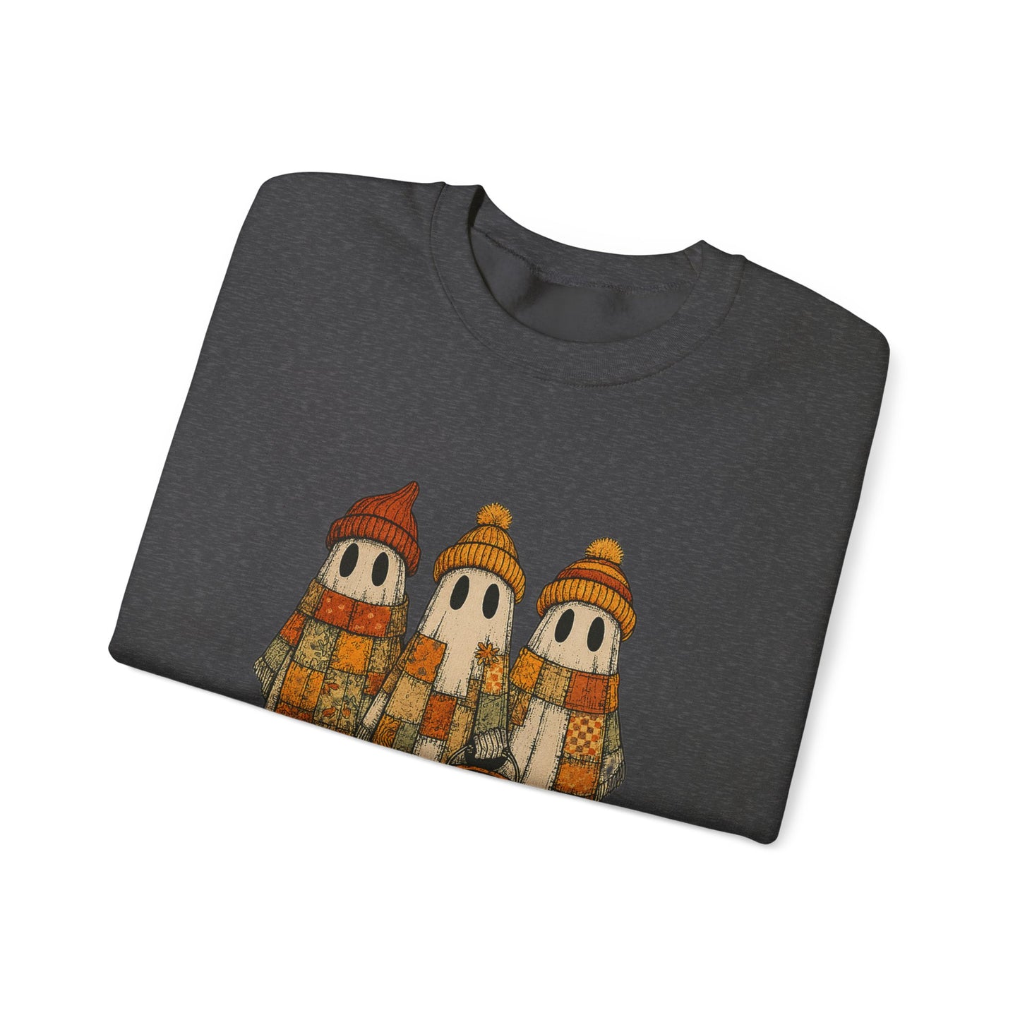 Halloween Ghost Trio Sweatshirt, Cute Fall Outfits, Spooky Season - PopCultureByDesign36