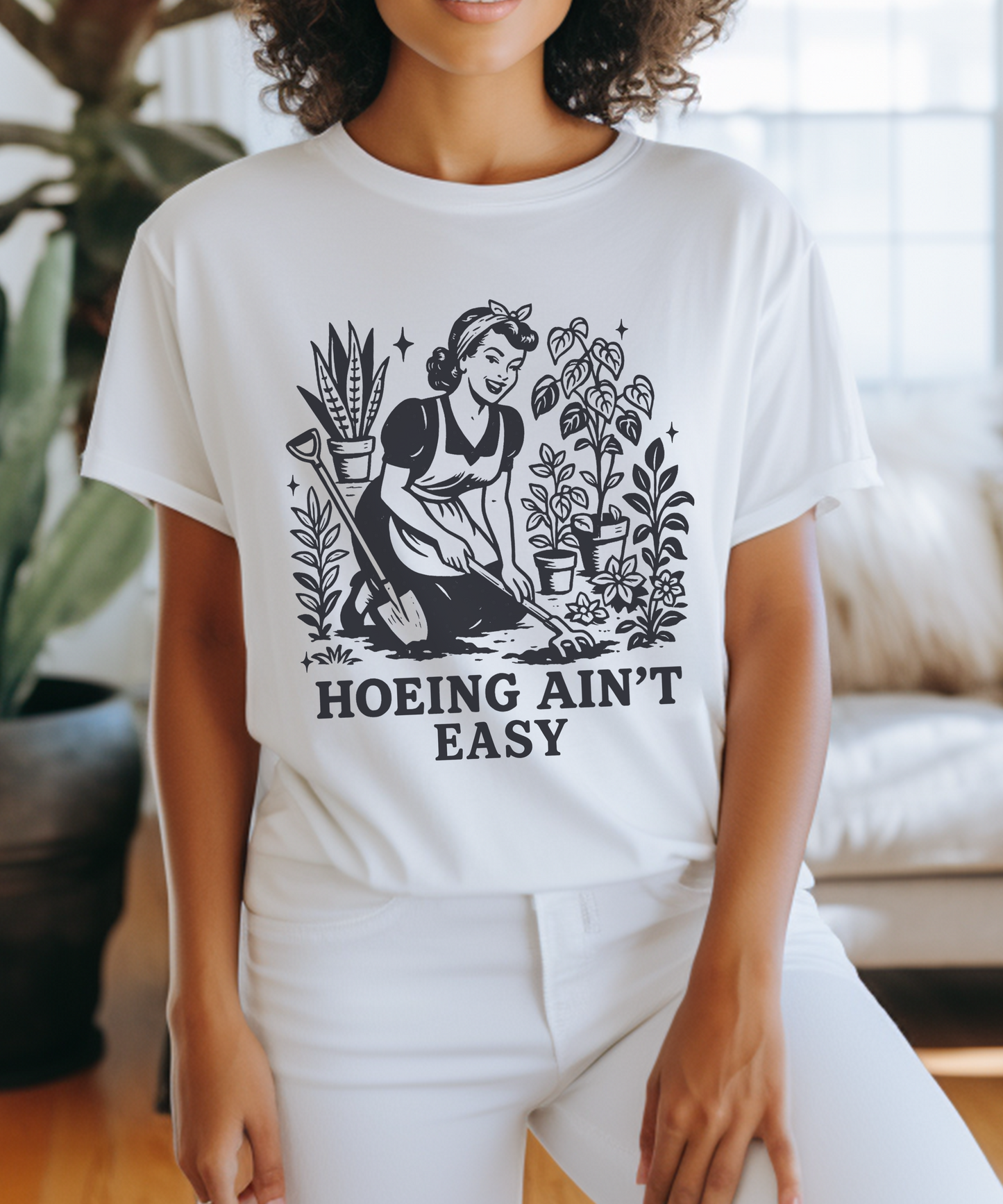 Hoeing Aint Easy Shirt, Funny Gardening Shirt, Dirty Shirts, Hoe Garden - PopCultureByDesign36
