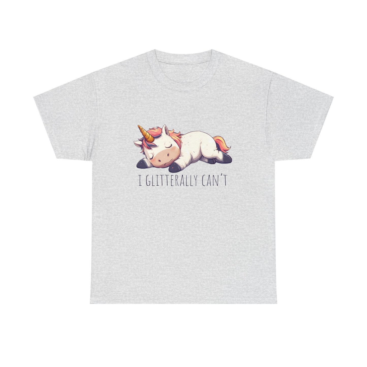 I glitterly can't, cute unicorn shirt, lazy unicorn shirt, funny unicorn shirt - PopCultureByDesign36