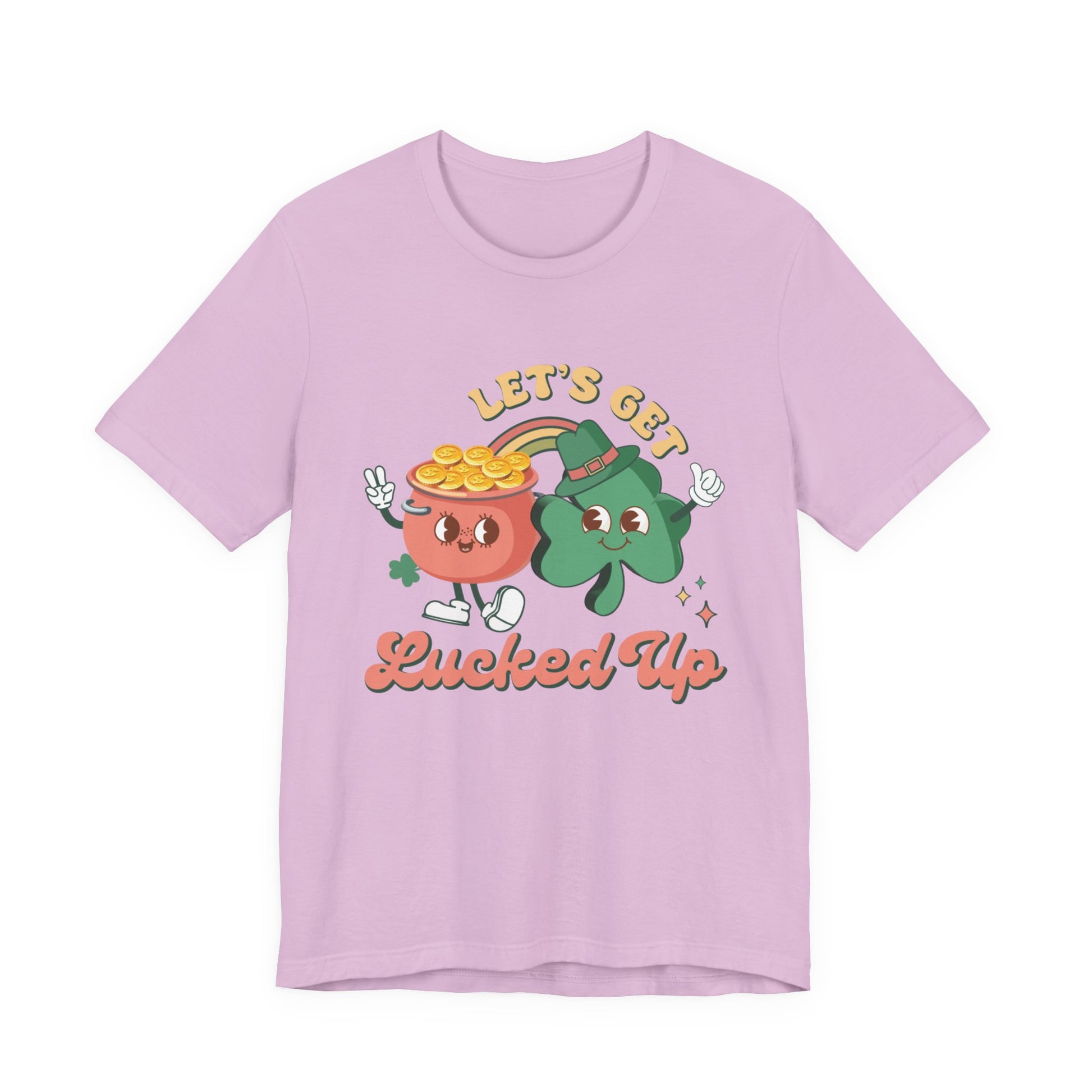 Let's Get Lucked Up Shirt, St Patrick's Day Tee, Irish Shamrock Tee - PopCultureByDesign36