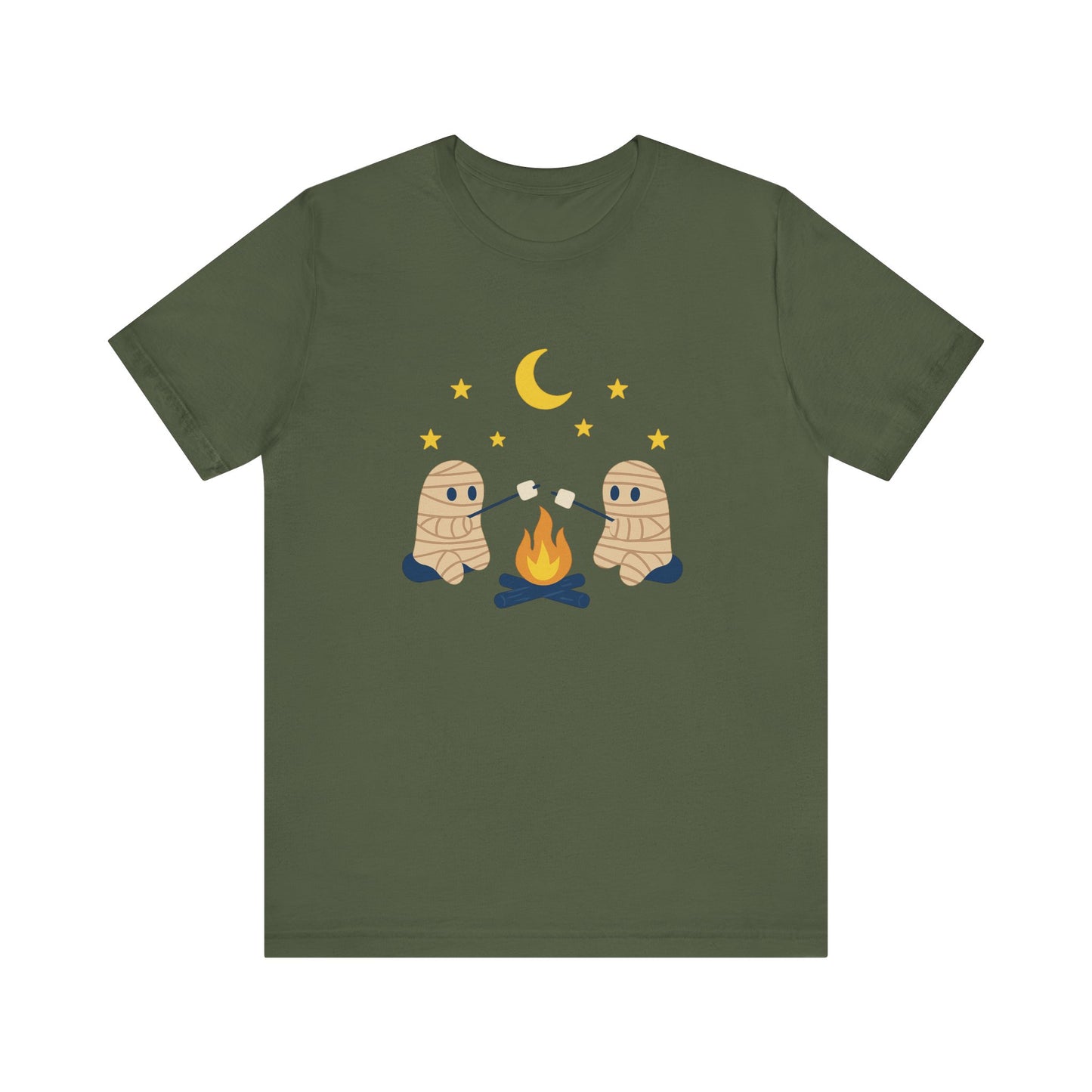 Camping Mummy Tee, Halloween Shirt, Spooky Camping Top - PopCultureByDesign36
