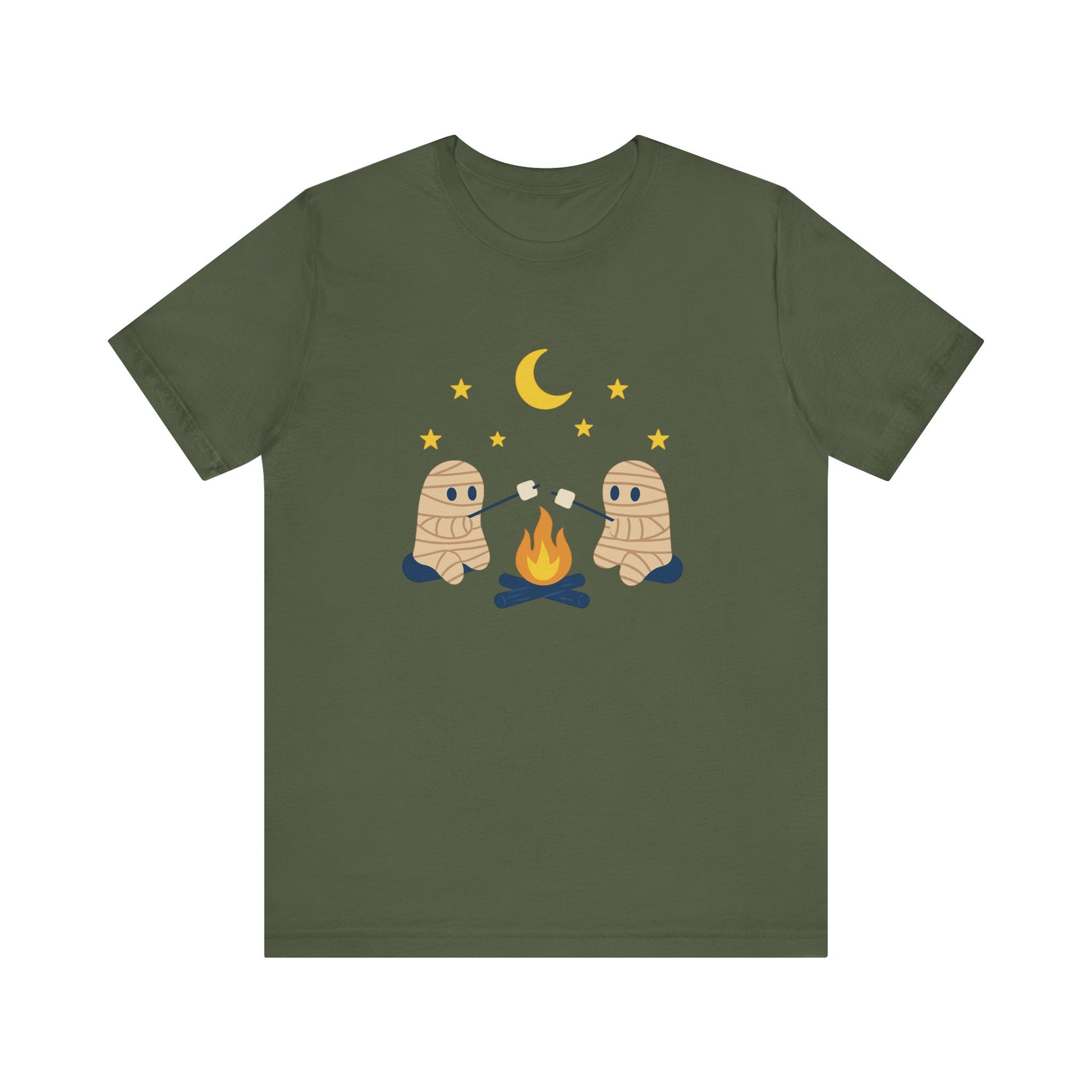 Camping Mummy Tee, Halloween Shirt, Spooky Camping Top - PopCultureByDesign36