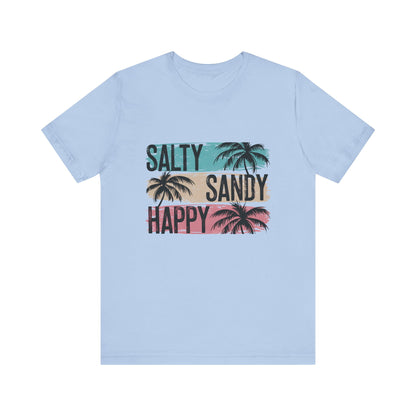 Salty Sandy Happy T-Shirt, Sandy Toes Salty Breeze Tee - PopCultureByDesign36