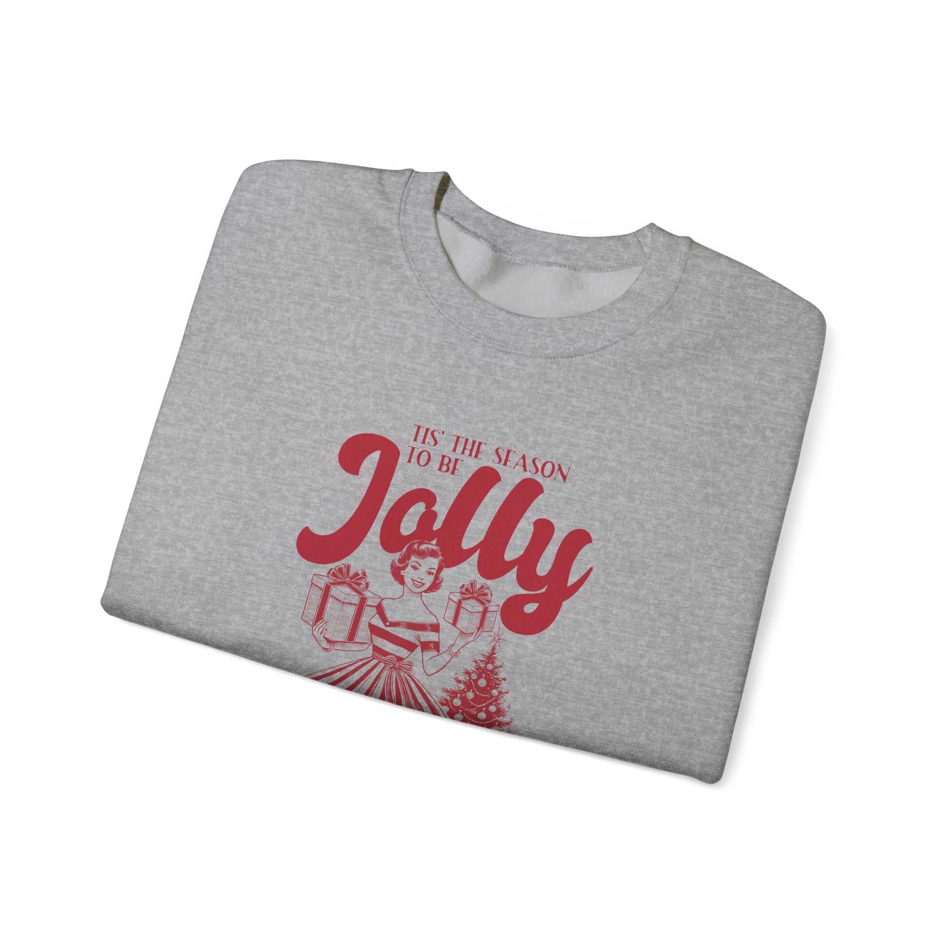 Christmas Sweatshirt, Pin Up Girl Christmas, Christmas Jolly - PopCultureByDesign36