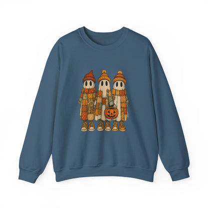 Halloween Ghost Trio Sweatshirt, Cute Fall Outfits, Spooky Season - PopCultureByDesign36