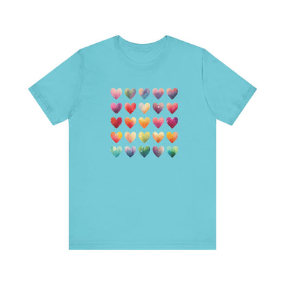 Bohemian Artsy Watercolor Shirt, Watercolor Tee, Watercolor Heart Tee - PopCultureByDesign36